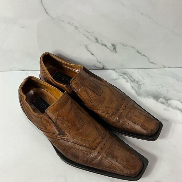IMPULSE By Steeple Gate Slip On Leather Dress Shoes main image 5